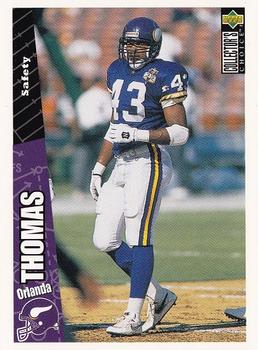 Orlando Thomas Minnesota Vikings 1996 Upper Deck Collector's Choice NFL #304